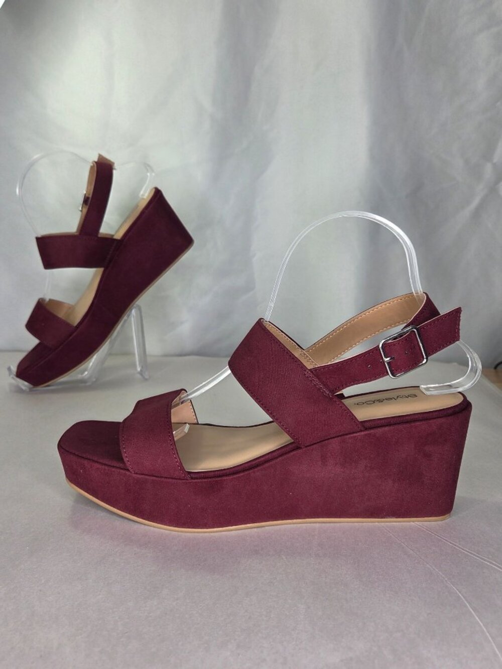 Style & Co Ardenn Double-Strap Wedge Sandals, Size: 9.5